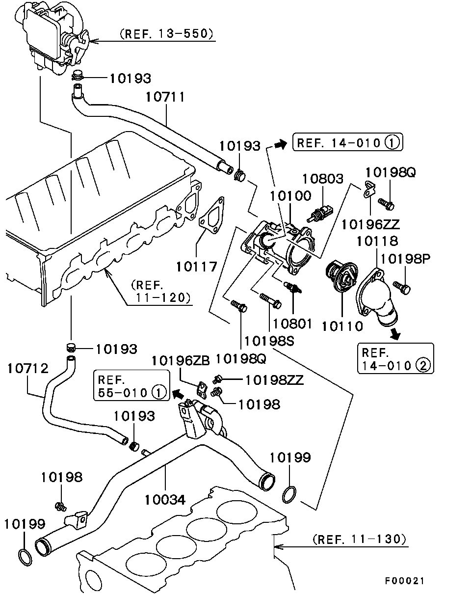 Water Pipe & Thermostat