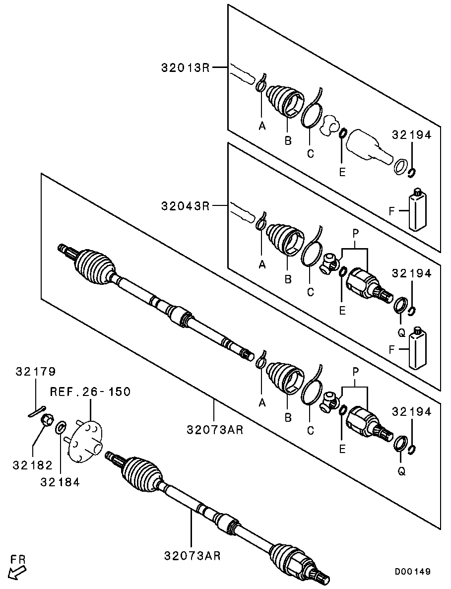 Front Axle Drive Shaft