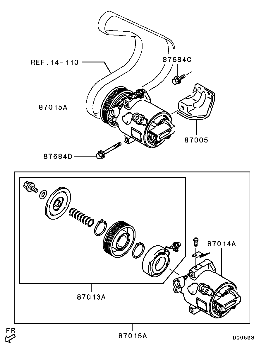 A/C Condenser, Piping