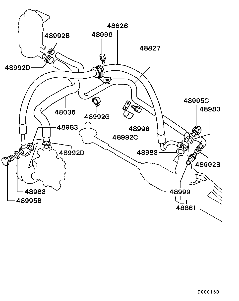 Power Steering Oil Line