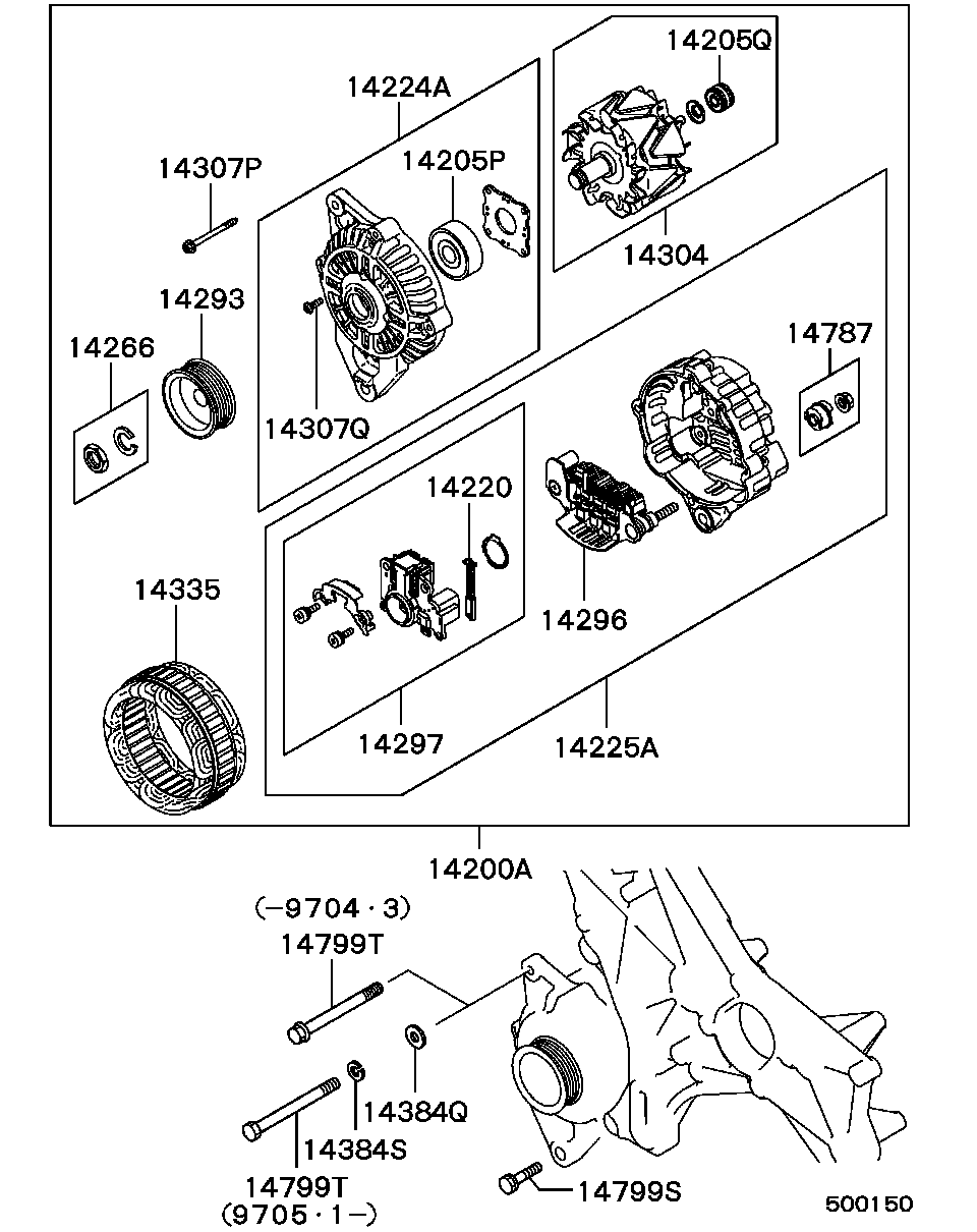 Alternator & Vacuum Pump