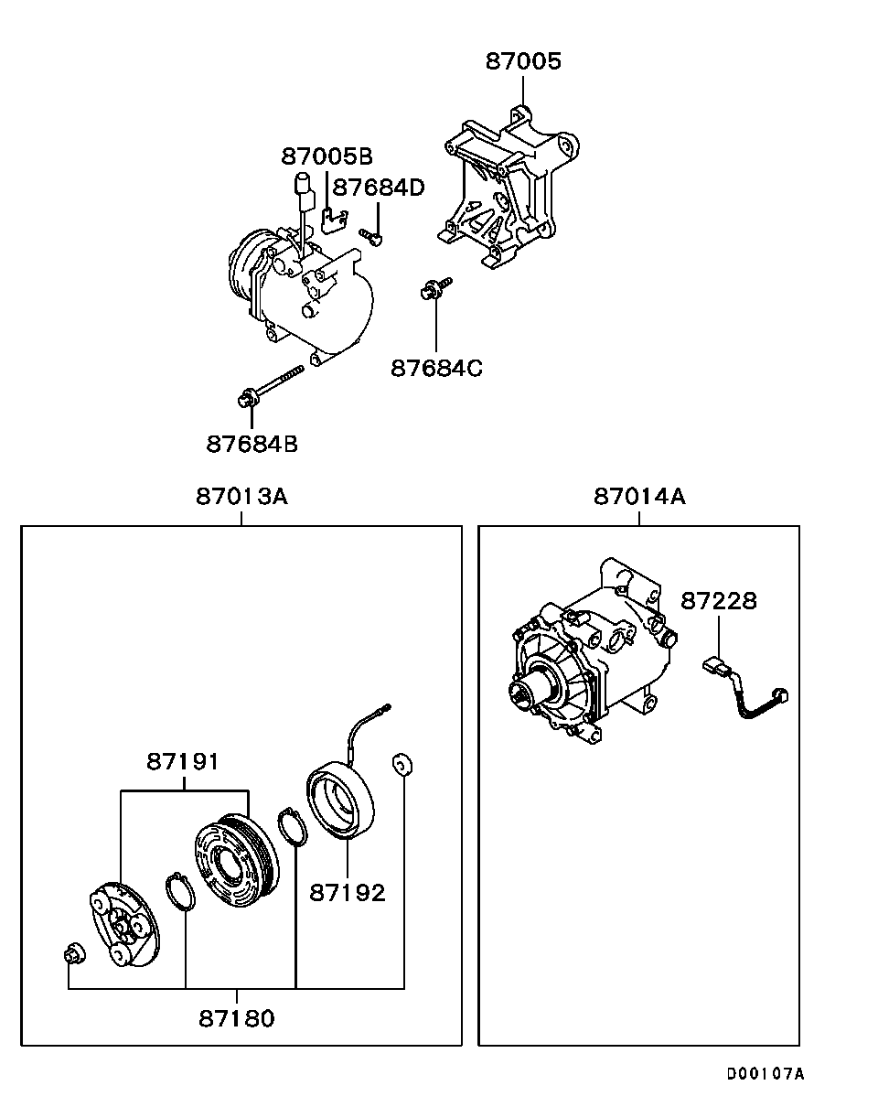 A/C Condenser, Piping