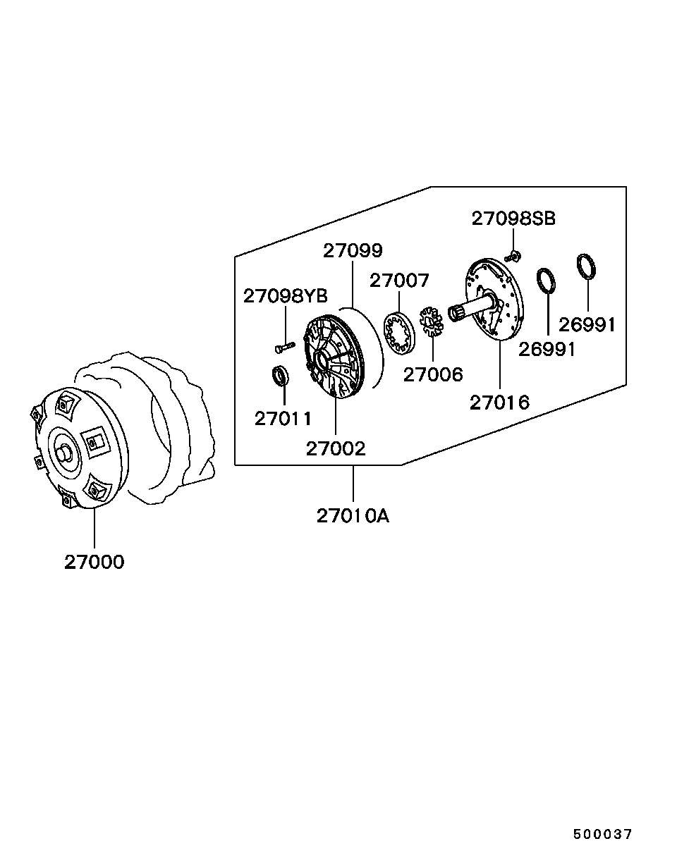 Transmission Torque Converter & Oil Pump