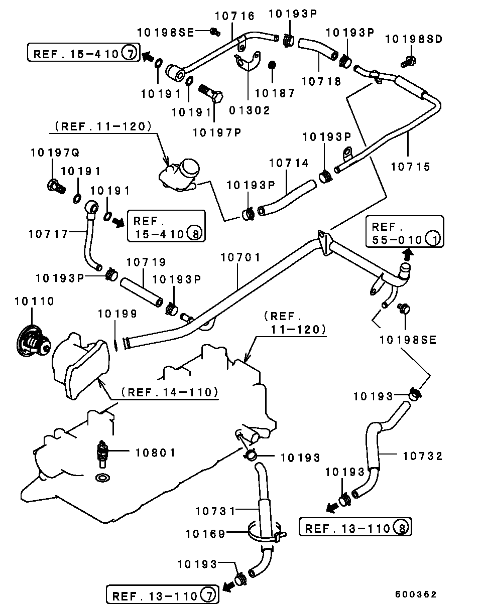 Water Pipe & Thermostat