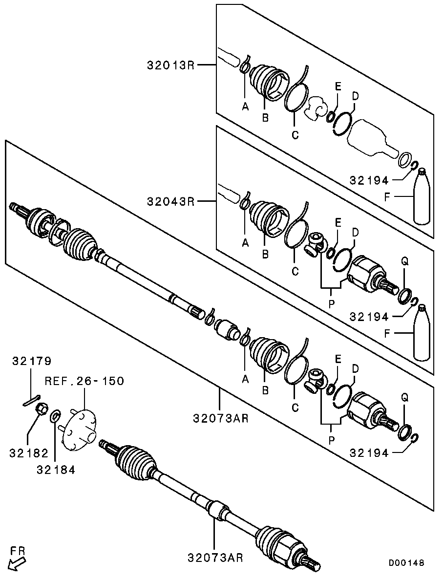 Front Axle Drive Shaft
