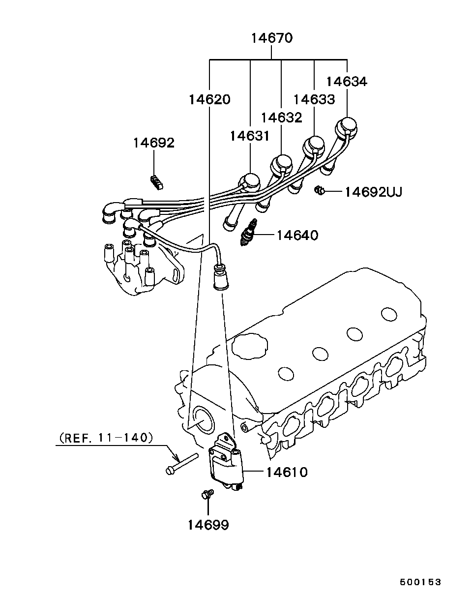 Spark Plug, Cable & Coil