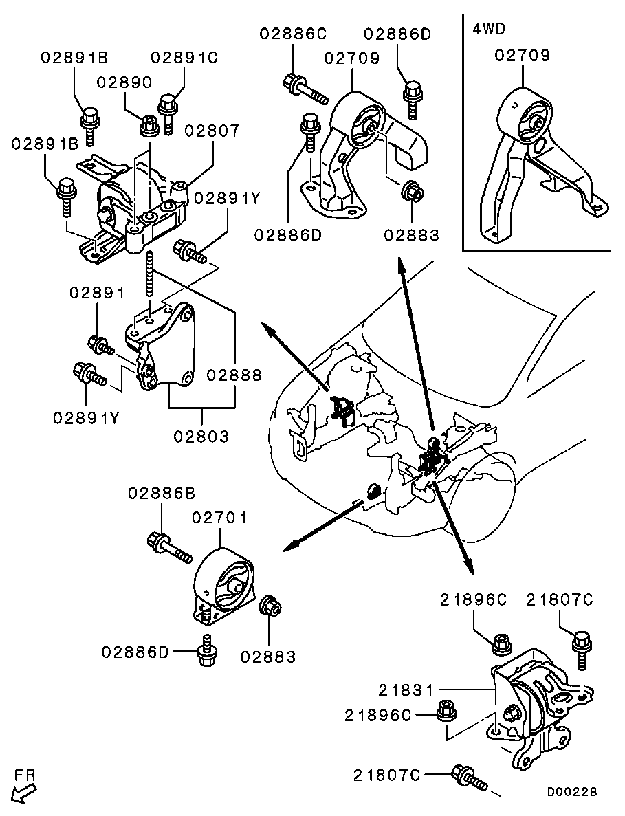 Engine Mounting, Support