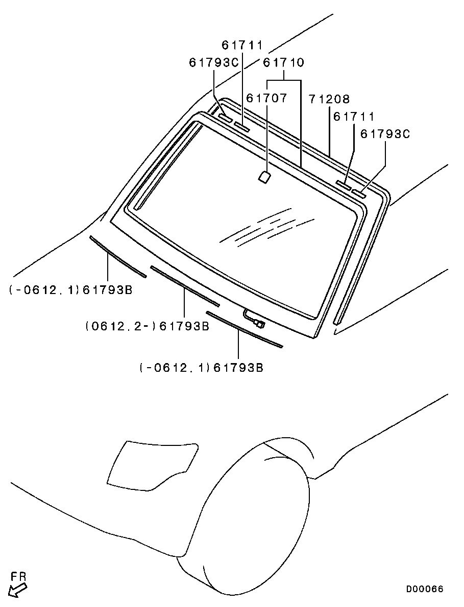 Windshield Glass & Moulding