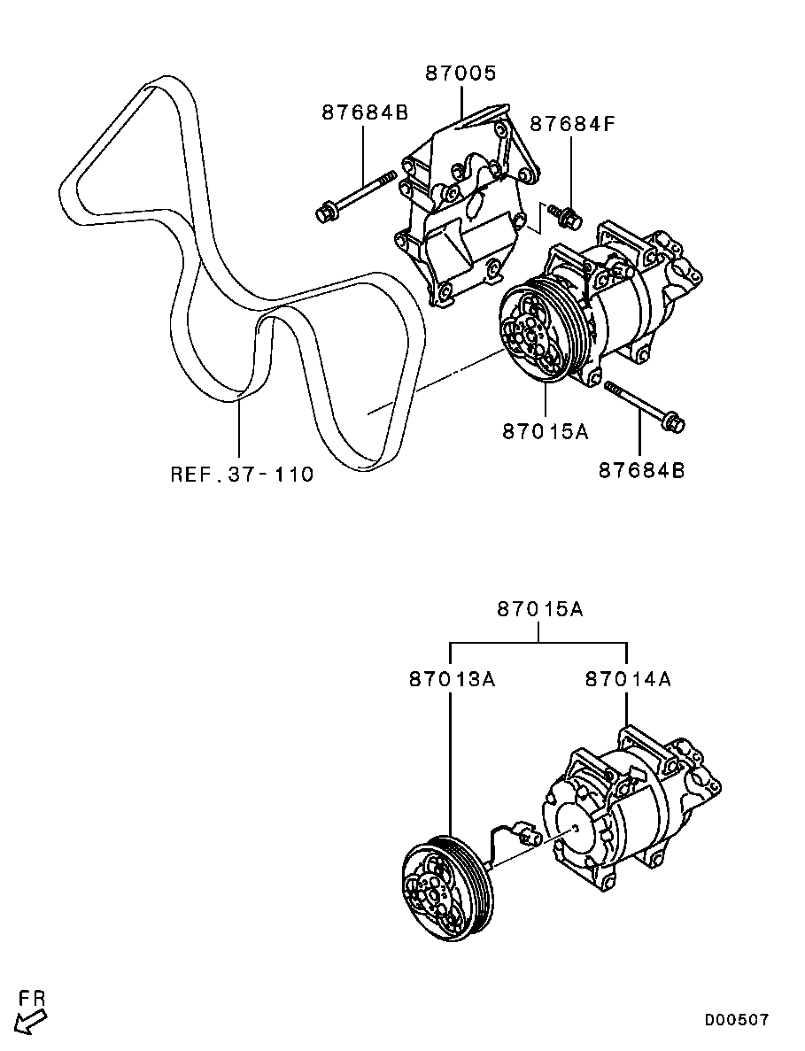 A/C Condenser, Piping