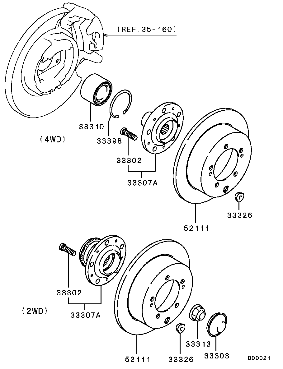 Rear Axle Hub Drum