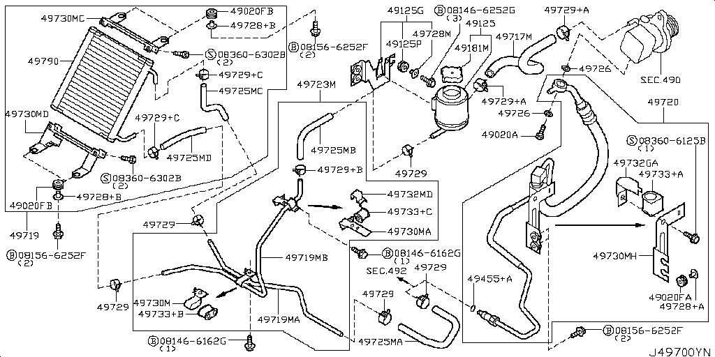 Power Steering Piping