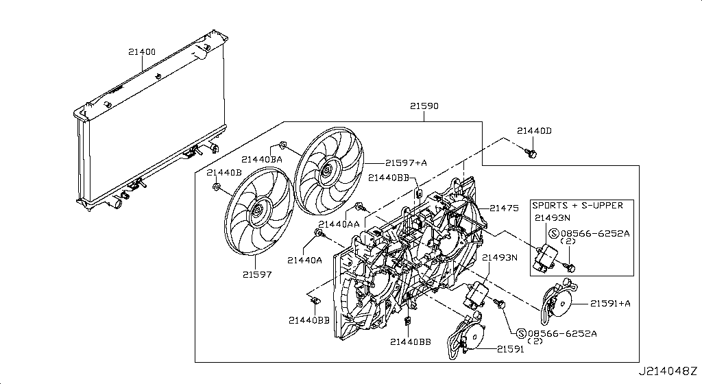 Radiator Shroud Inverter Cooling