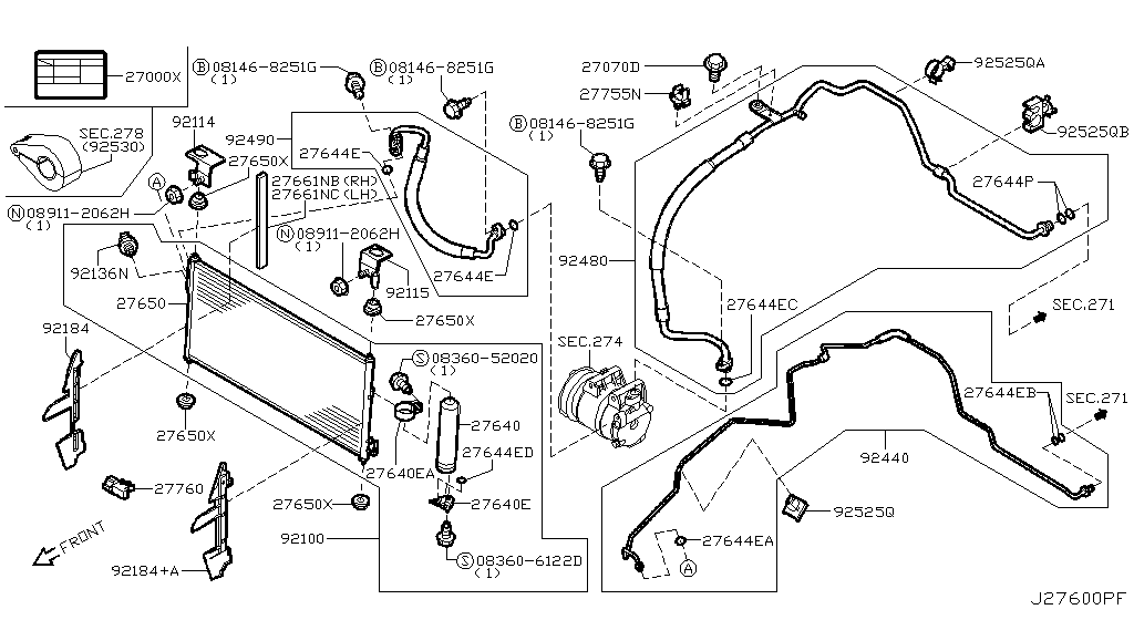Condenser, Liquid Tank & Piping