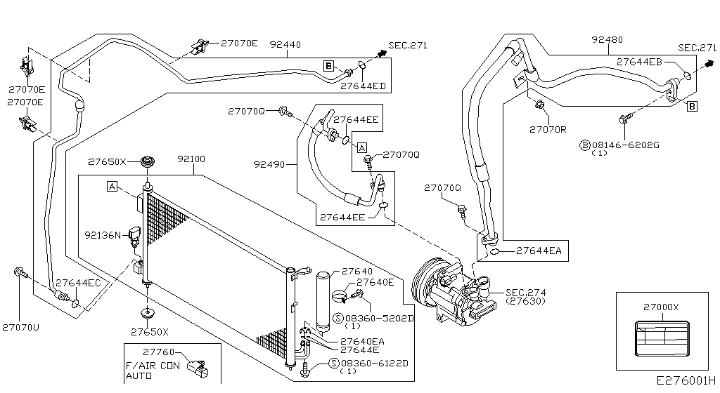 Condenser, Liquid Tank & Piping