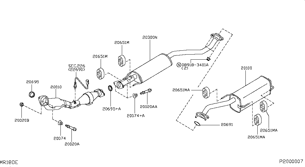 Exhaust Tube Muffler