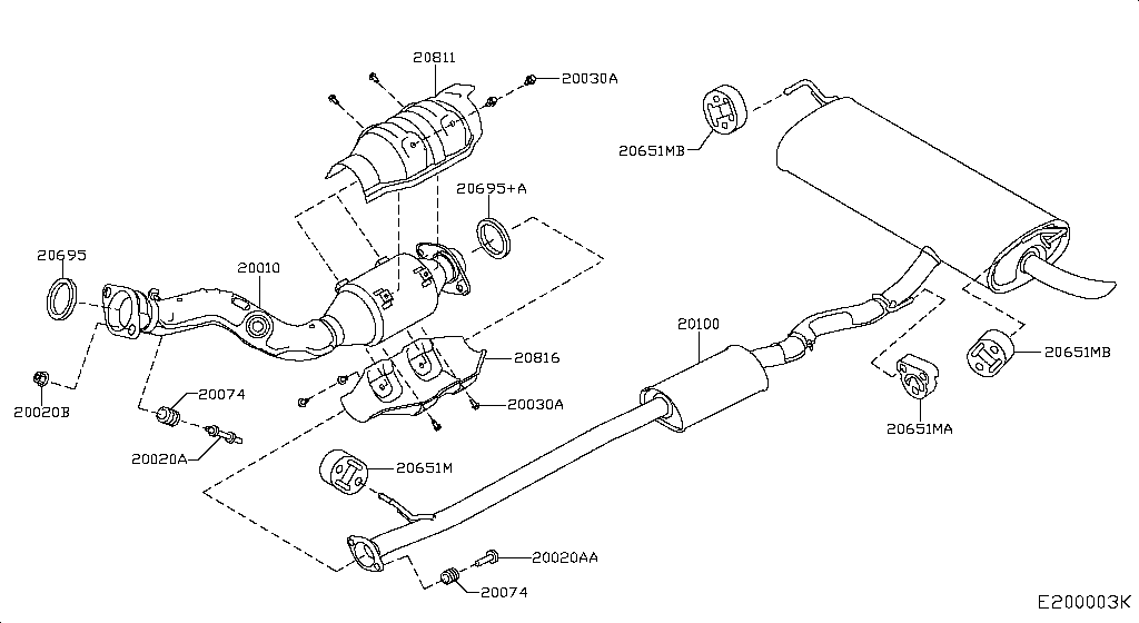 Exhaust Tube Muffler