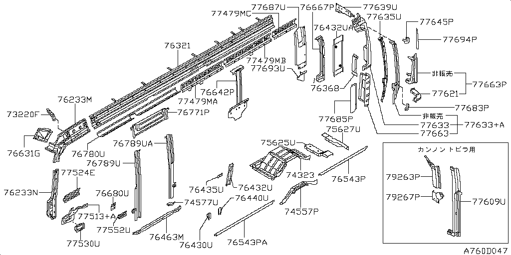Panel lateral de la carrocería