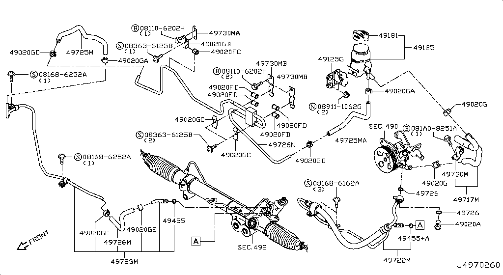 Power Steering Piping