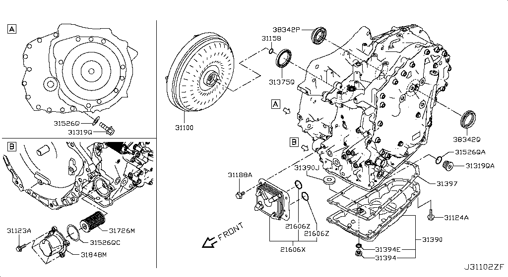 Torque Converter, Housing & Case