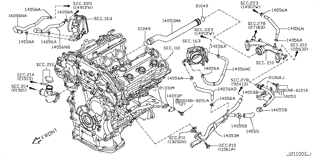 Water Hose & Piping (Engine)