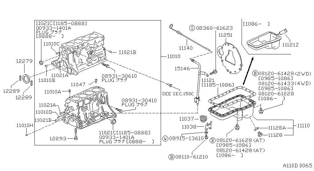 Bloque de cilindros y cárter de aceite