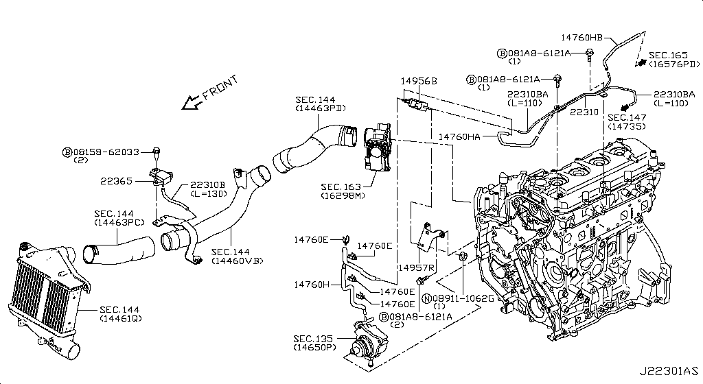 Engine Control Vacuum Piping