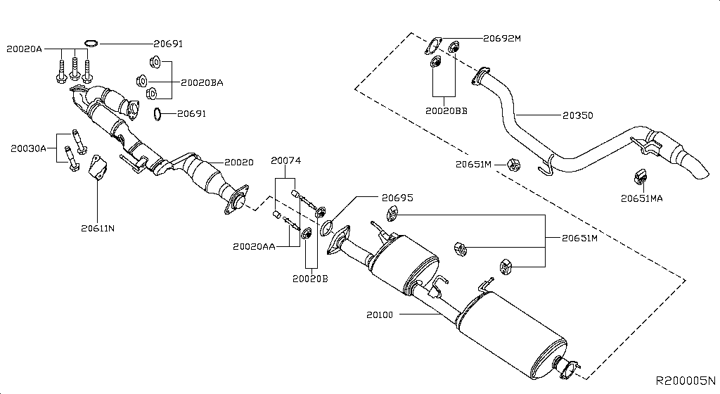 Exhaust Tube Muffler