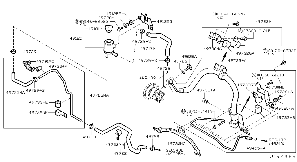 Power Steering Piping