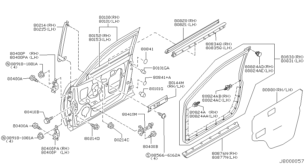 Front Door Panel Fitting