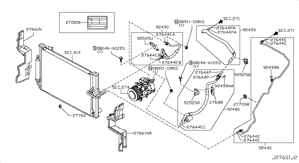 Condenser, Liquid Tank & Piping