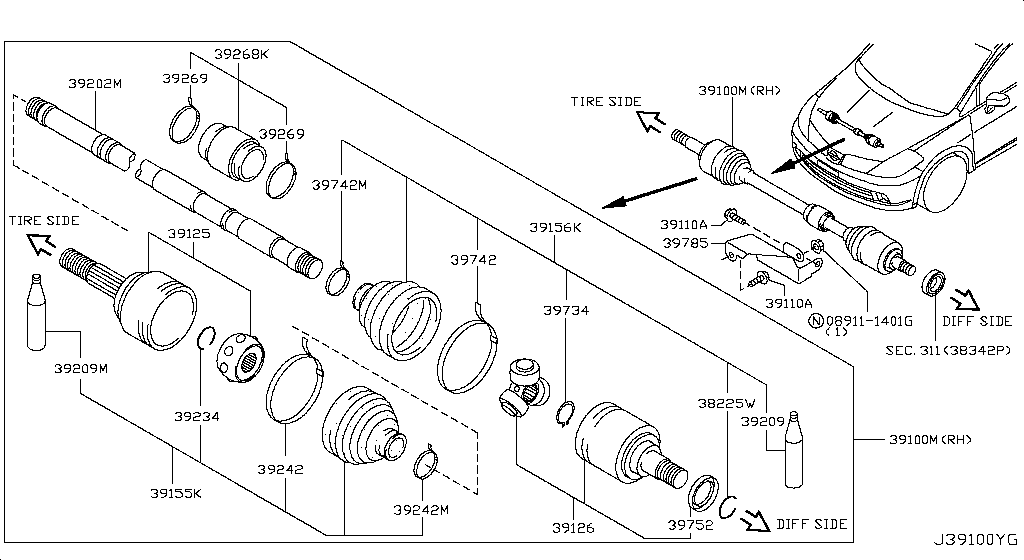 Front Drive Shaft