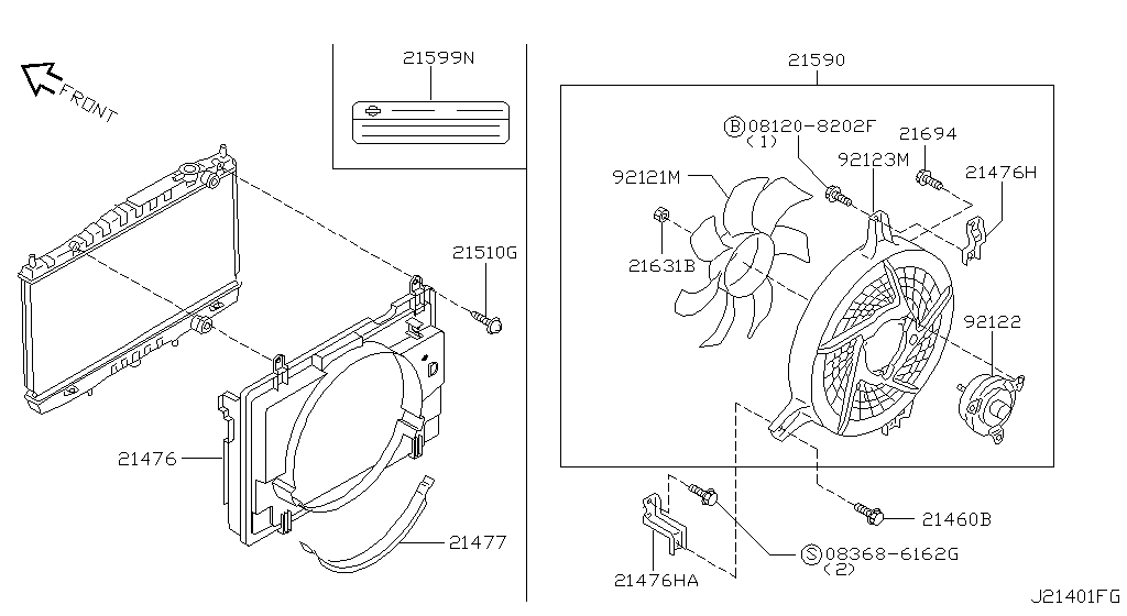 Radiator Shroud Inverter Cooling