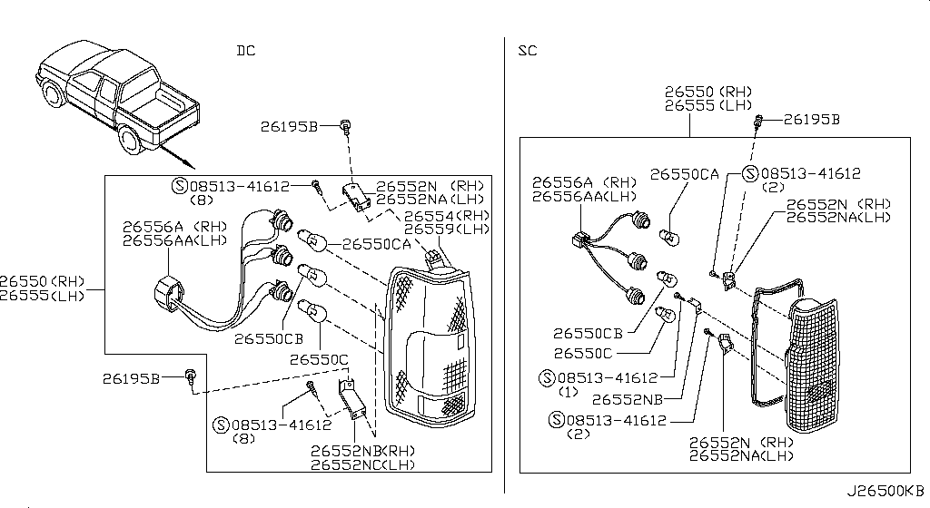 Lámpara combinada trasera