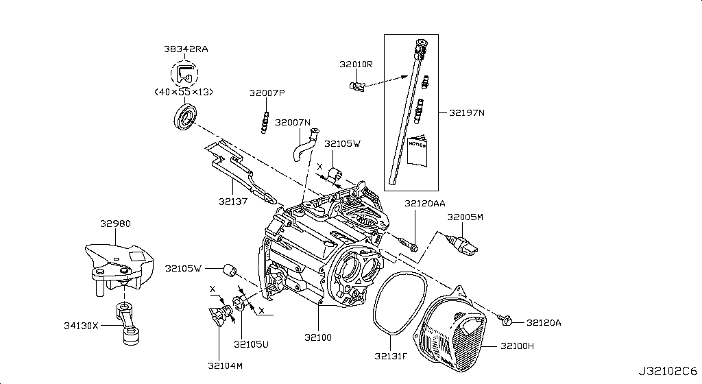 Transmission Case & Clutch Release