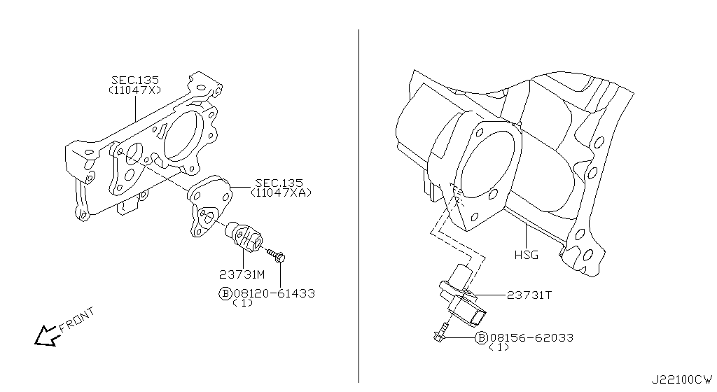Distributor Ignition Timing Sensor