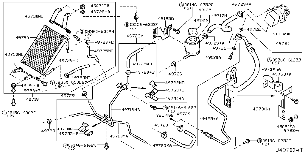 Power Steering Piping