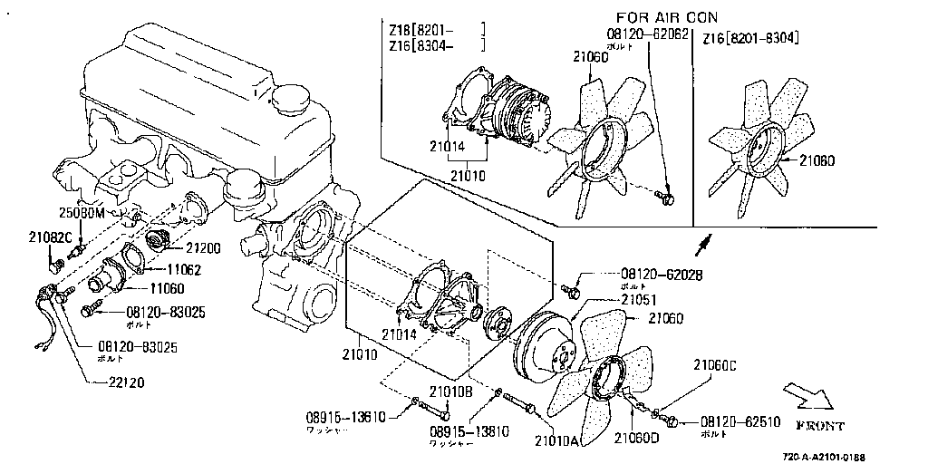 Bomba de agua y termostato