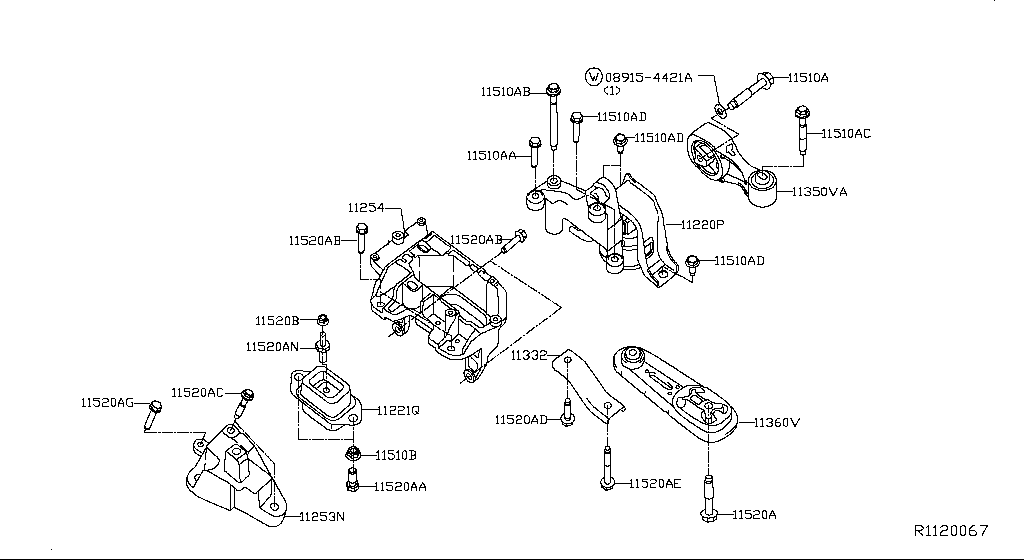 Montaje del motor y la transmisión