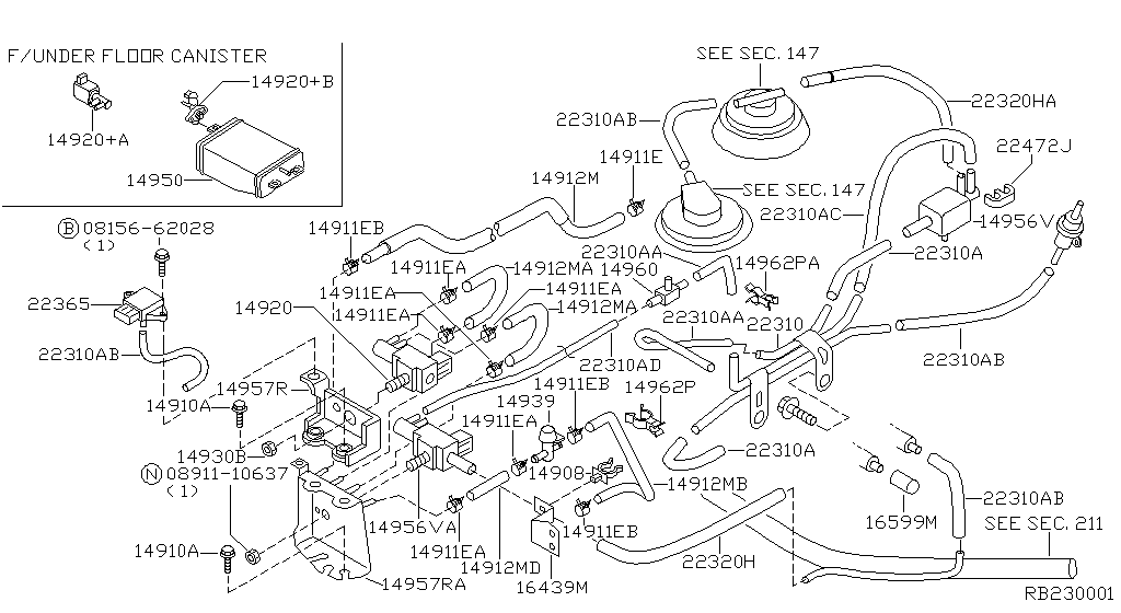 Engine Control Vacuum Piping