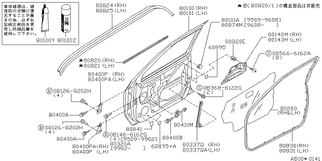 Front Door Panel & Fitting