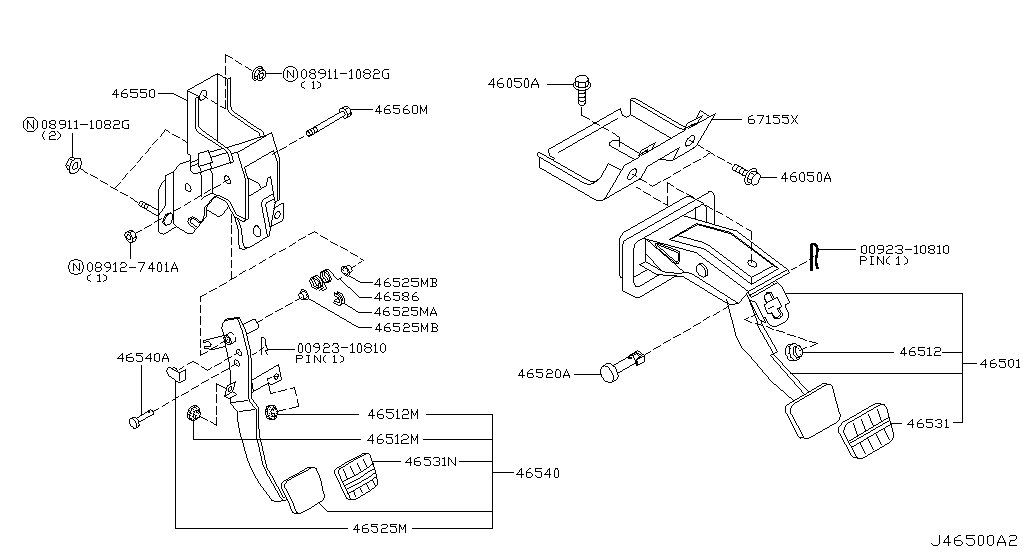 Brake & Clutch Pedal