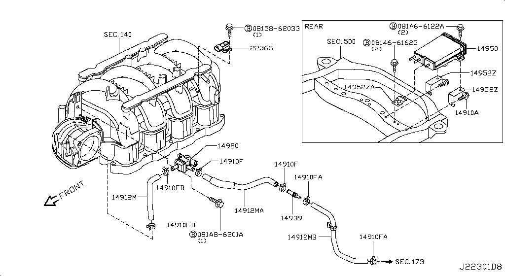 Engine Control Vacuum Piping