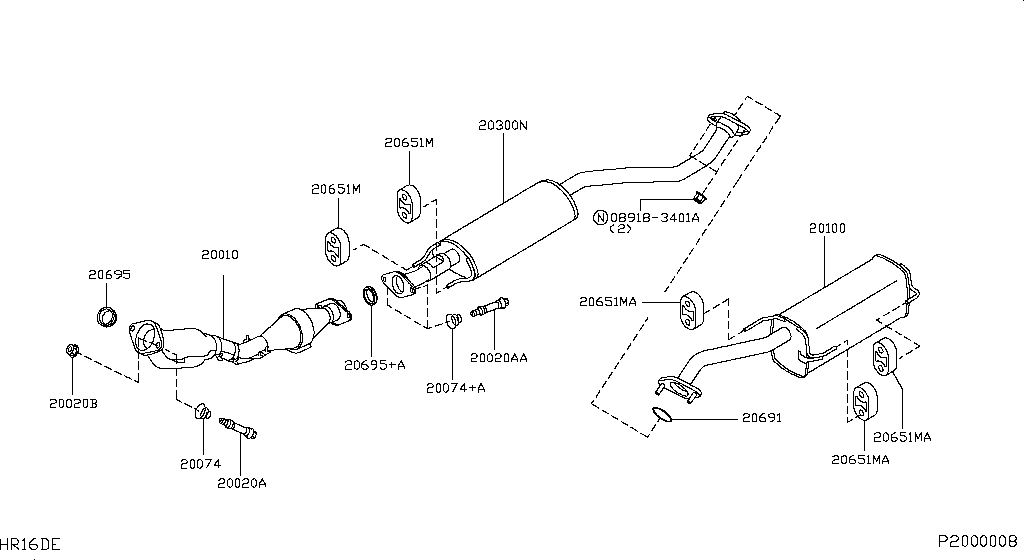 Exhaust Tube Muffler
