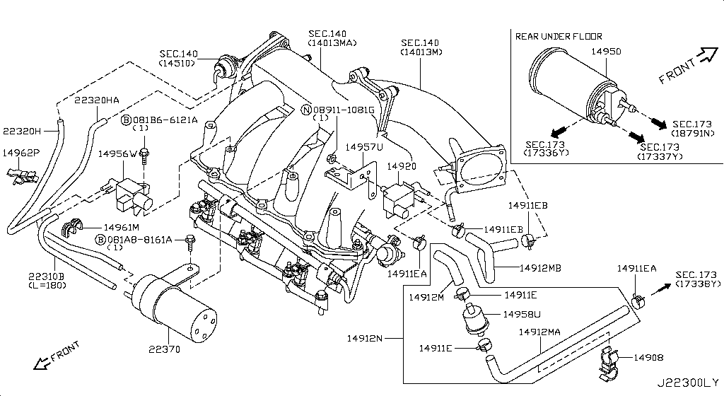 Engine Control Vacuum Piping