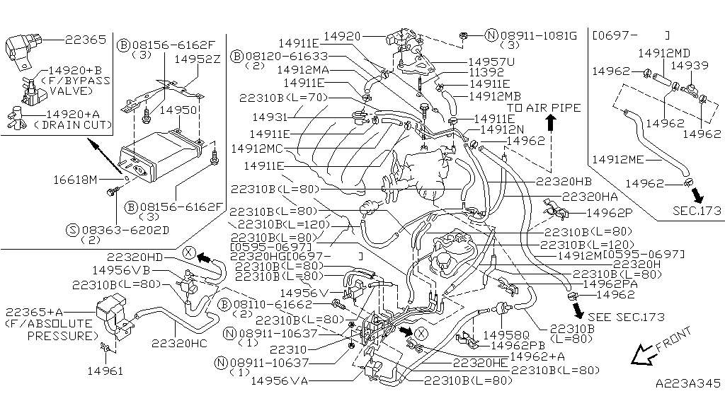 Engine Control Vacuum Piping