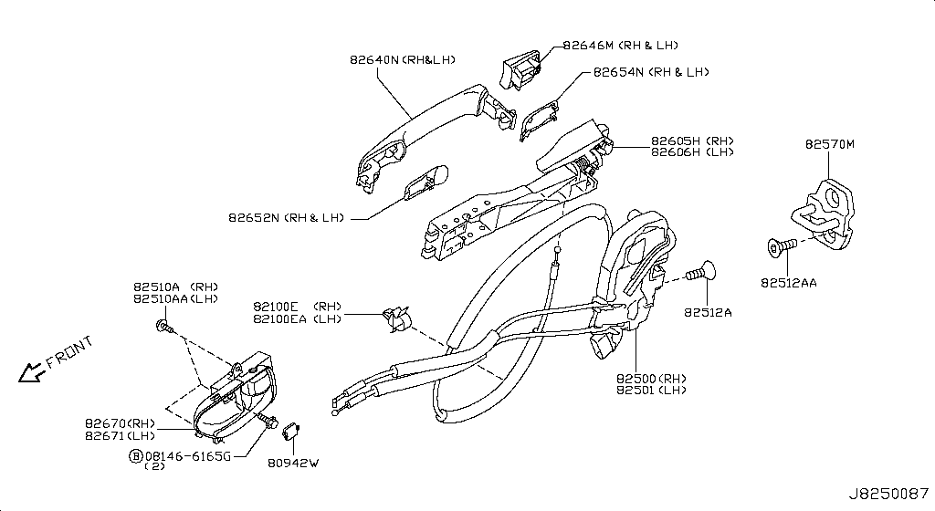 Rear Door Lock & Handle