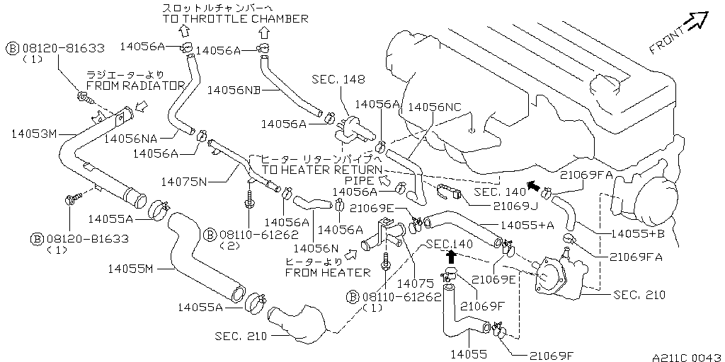 Water Hose & Piping (Engine)