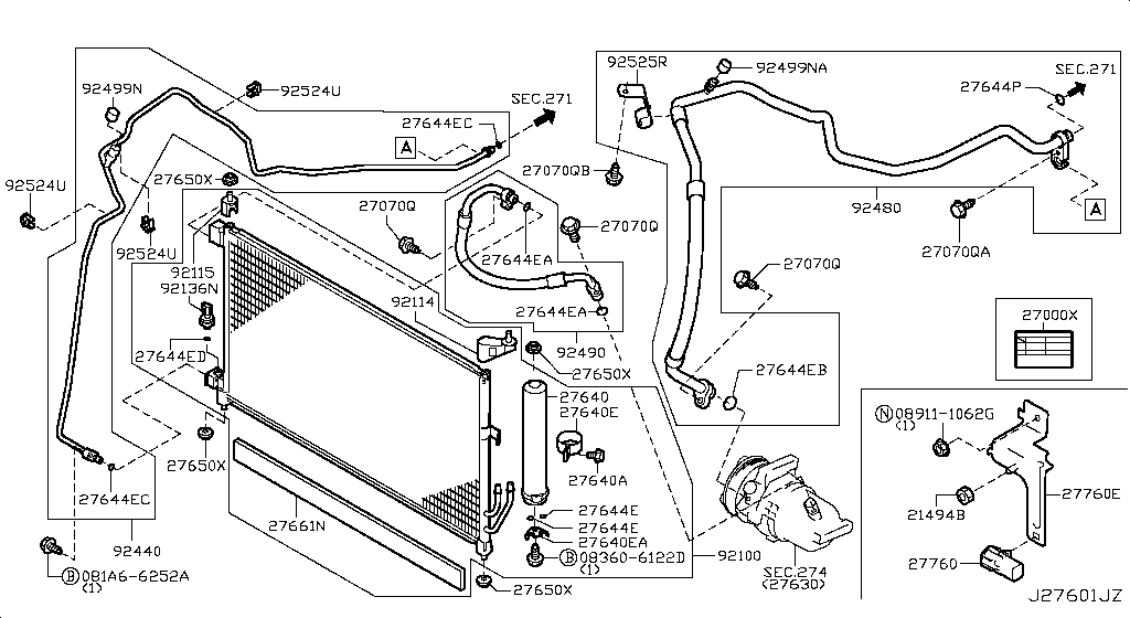 Condenser, Liquid Tank & Piping