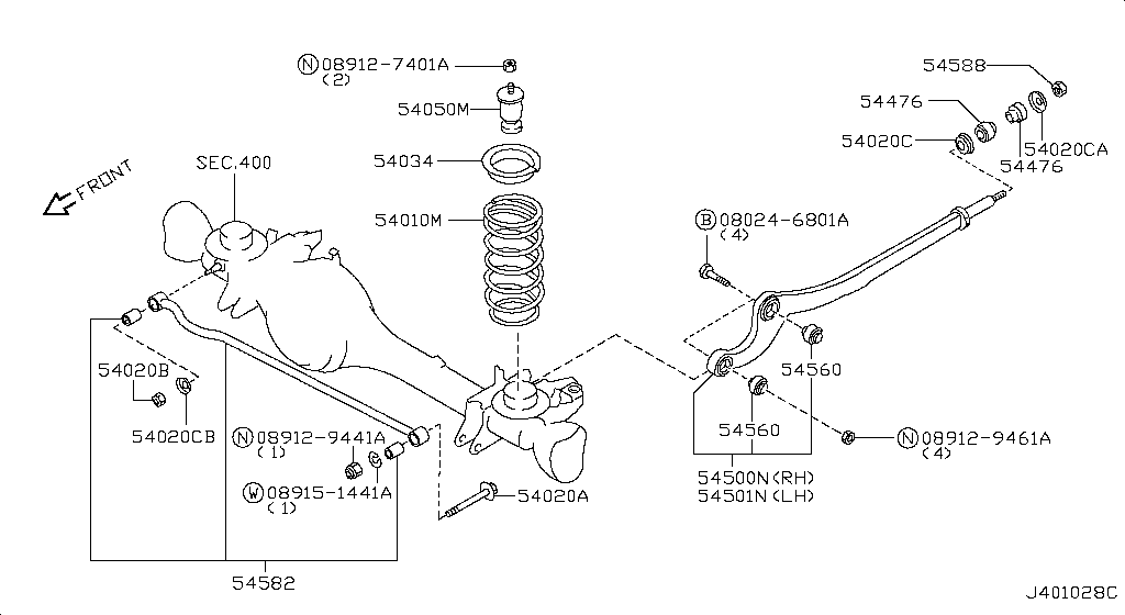 Suspensión delantera