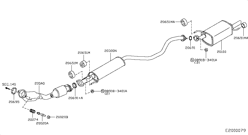 Exhaust Tube Muffler